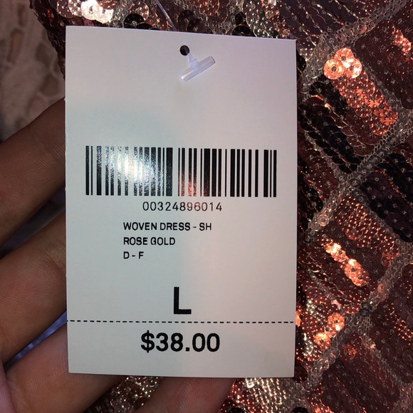 Gold strapless shimmer dress - Picture 4 of 4